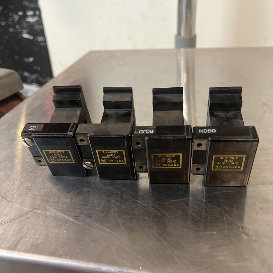 Used ALLEN BRADLEY,69A288,COIL 460-480V LOT OF 4