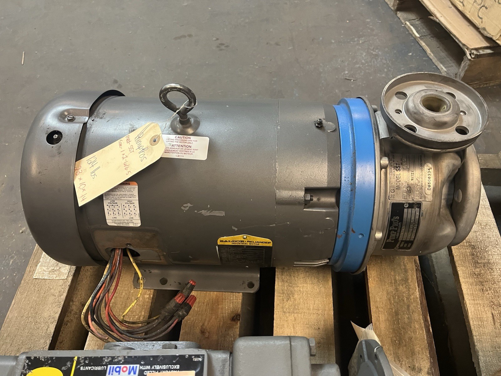 Used GOULDS,1X2-6, MODEL SST CENTRIFUGAL PUMP 9STK1 7.5HP 3450RPM