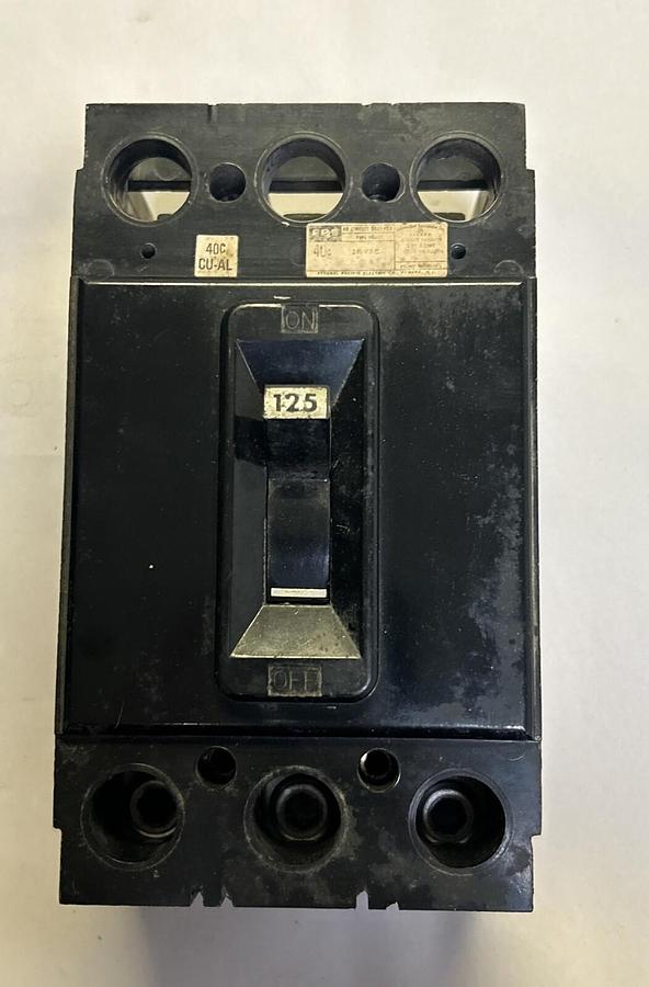 Used FPE,NE233125,CIRCUIT BREAKER 125A 240V 3P