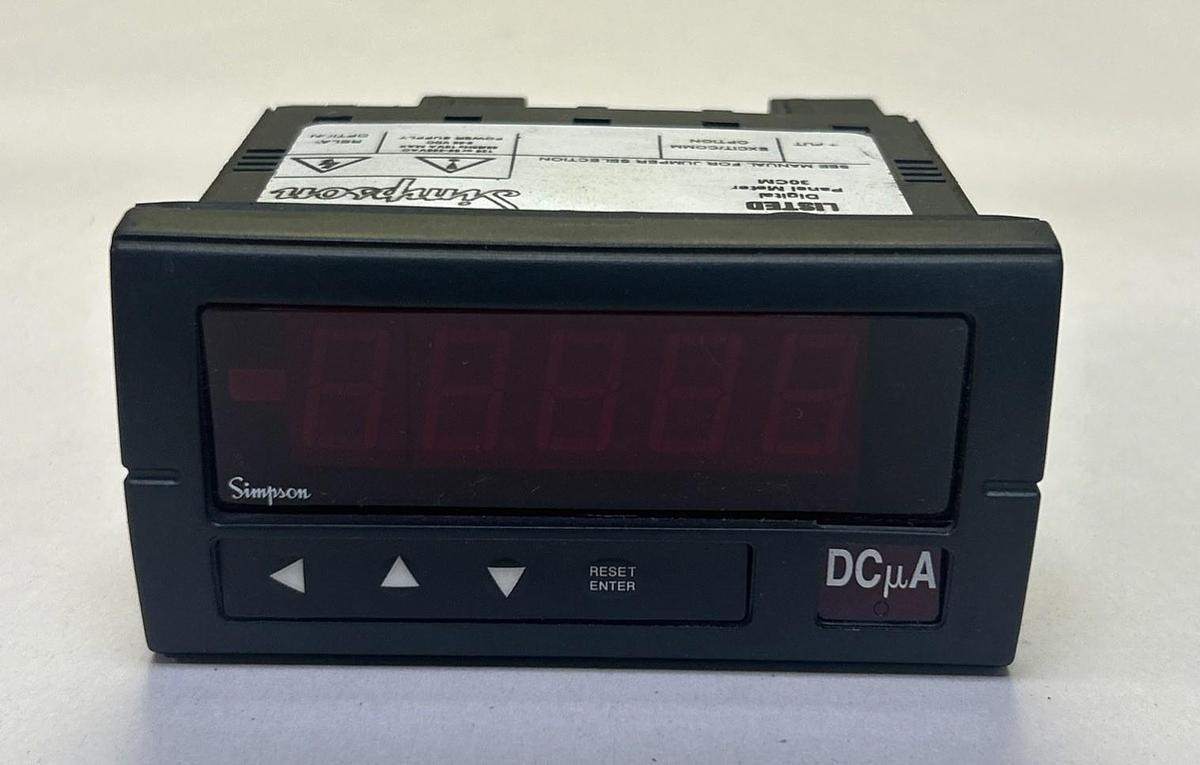 Used SIMPSON,H345-2-21-0-0-0,DIGITAL PANEL METER