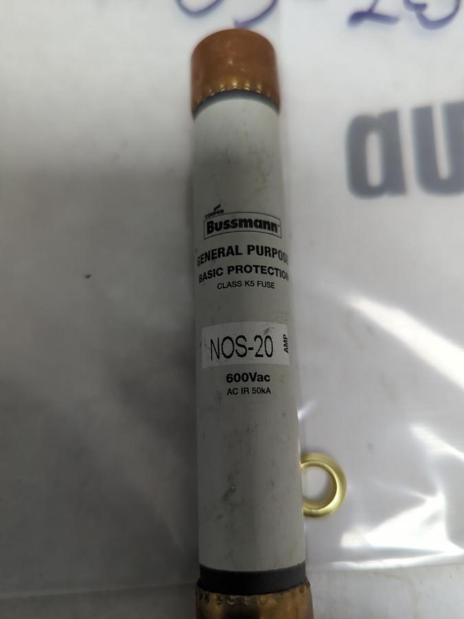 COOPER BUSSMANN,NOS-20,GENERAL PURPOSE 20 AMP FUSE NOS