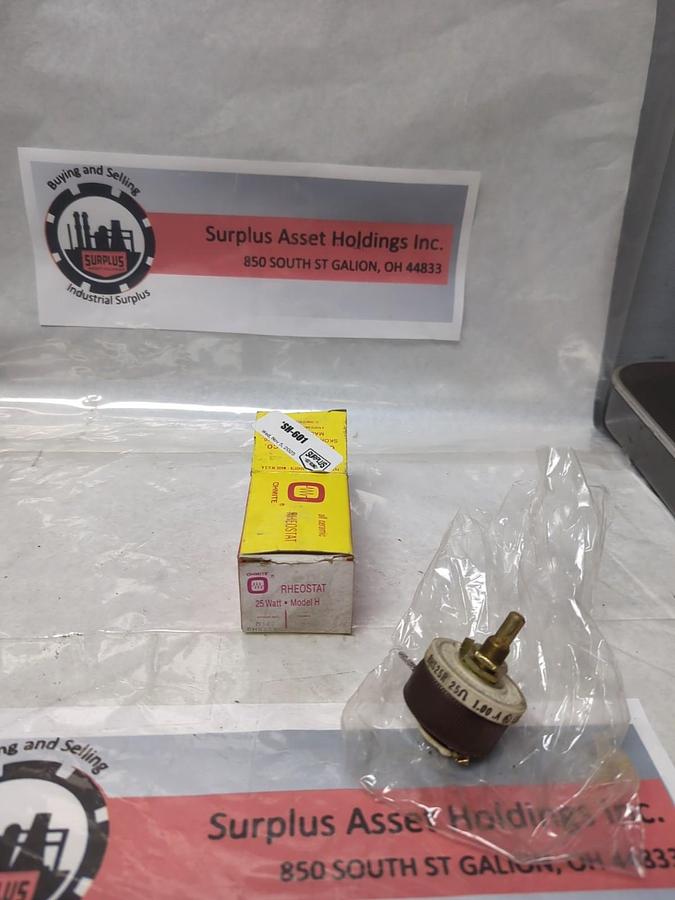 OHMITE,RHS25R,POTENTIOMETER RHEOSTAT 25 WATT MODEL H NOS