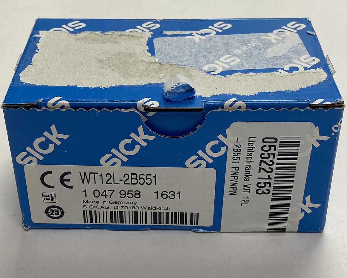 Used SICK,WT12L-2B551,PHOTOELECTRIC PROXMITY SENSOR NEW