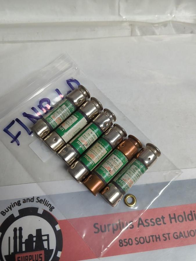 Used LITTELFUSE,FLNR-60,POWR-GARD 60 AMP FUSE LOT OF 6 PRE-OWNED