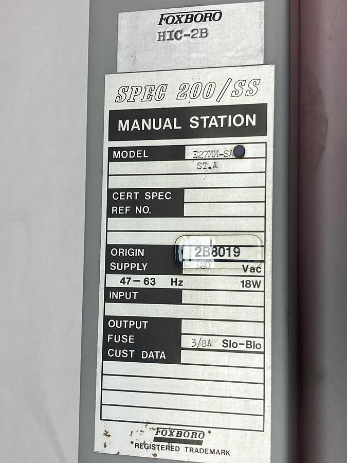 Used Foxboro,E27MM-SA,Indicator Process Controller