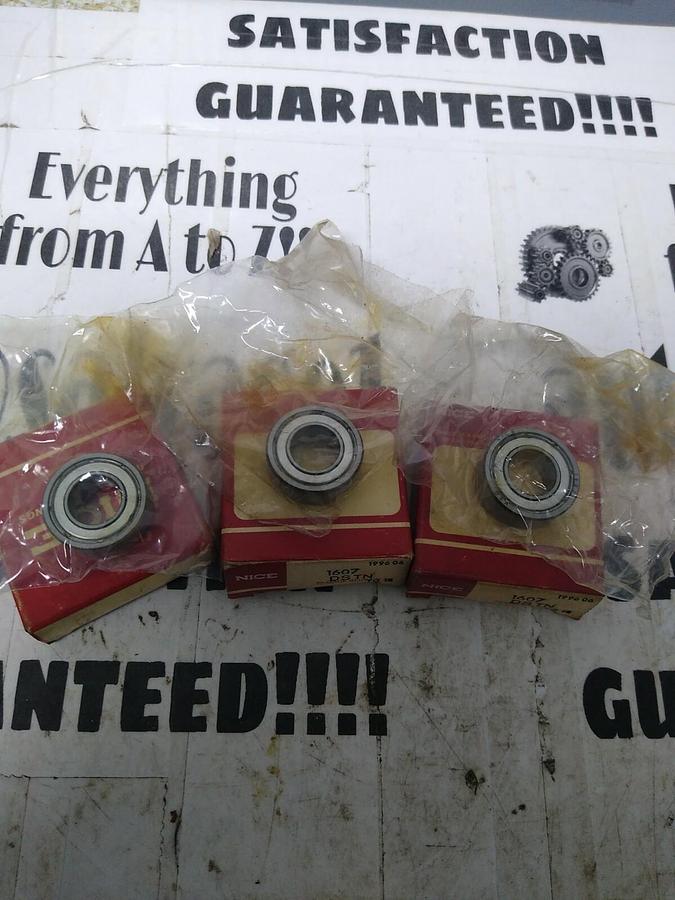NICE,1607DSTNTG18,PRECISION BROUND BALL BEARING LOT OF 3 NOS