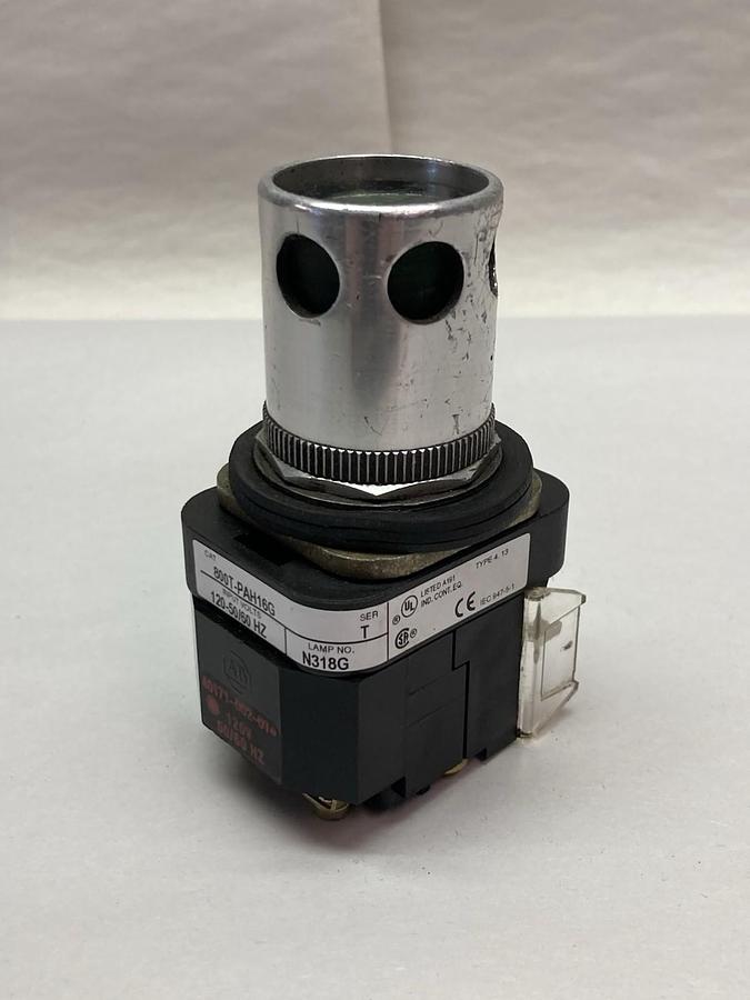 Used Allen-Bradley,800T-PAH16G,Push Button Ser T 120-50/60 Hz