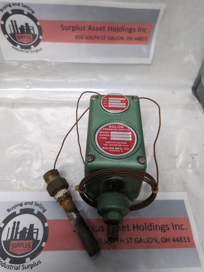 Used SOLON,5PS/32,PRESSURE SWITCH NAMA 4 RANGE 100 DM 3/8/85 PRE-OWNED