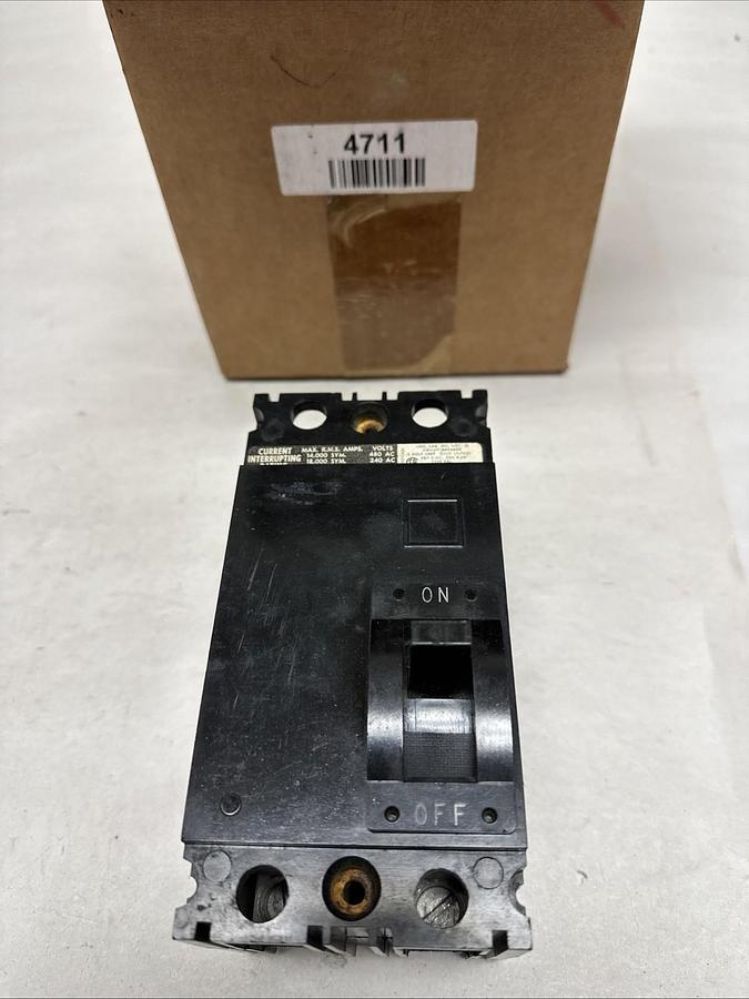 Used Square-D,FAL24040,40 Amp 2 Pole Molded Circuit Breaker