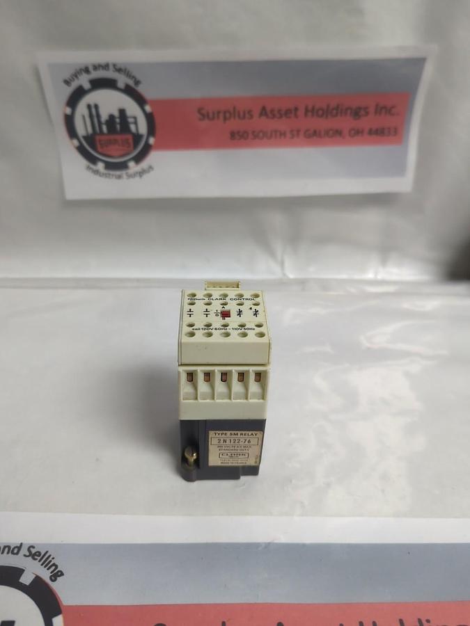 Used CLARK,2N122-76,TYPE SM RELAY 120V 60HZ-110V 50HZ COIL PRE-OWNED