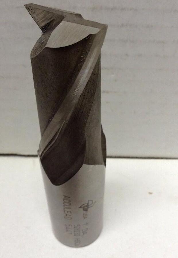 Acculead,528232,1-Inch Diameter HSCo 2-Flute End Mill 5.441 USA