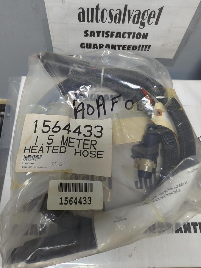 MARKEM,1564433 1.5,METER HEATED HOSE 125 INCH ID.  115V-99 WATTS NOS