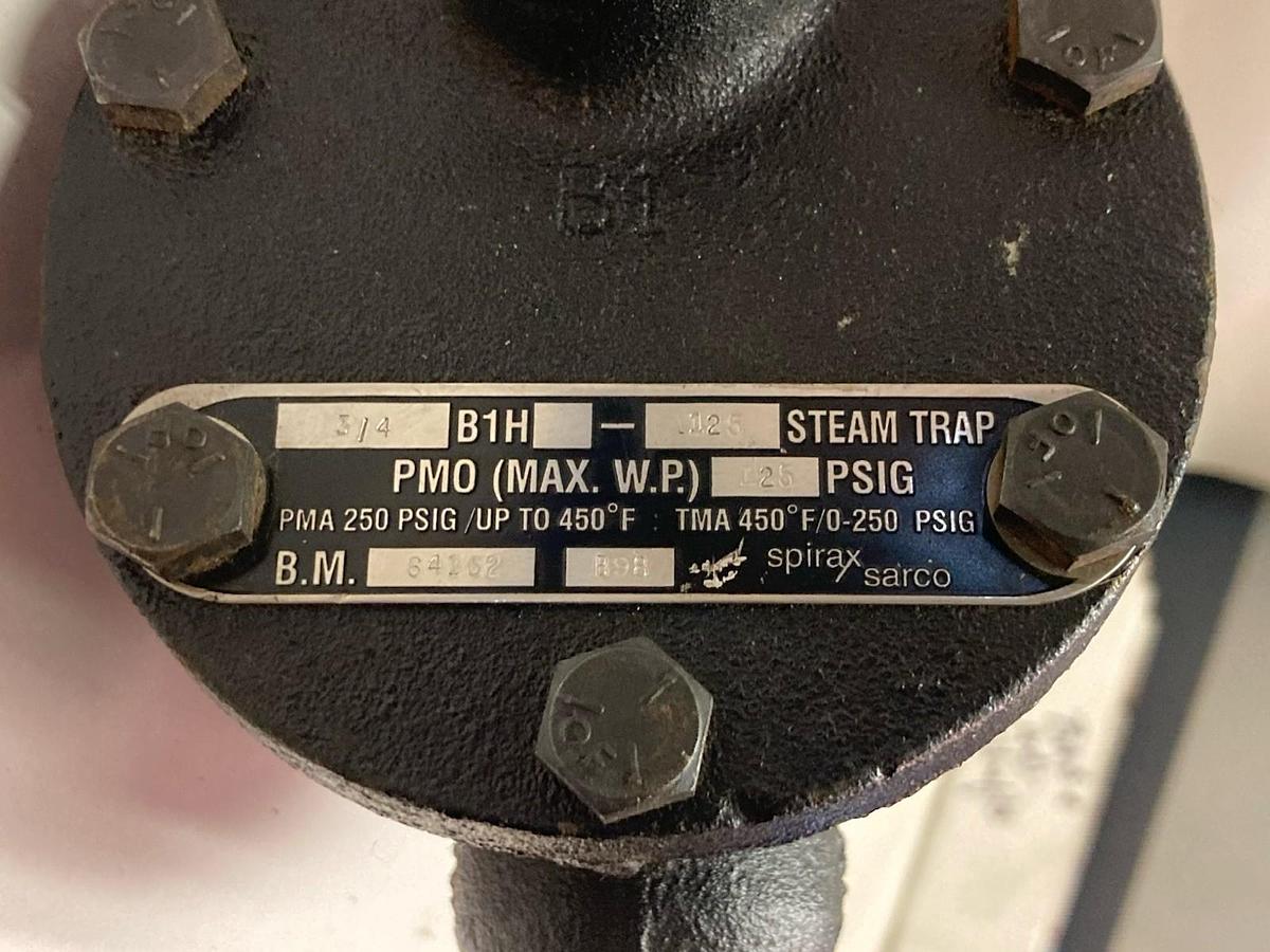 Spirax Sarco,B1H-125,Inverted Bucket Steam Trap 3/4 Inch FNPT 450°F 125PSI