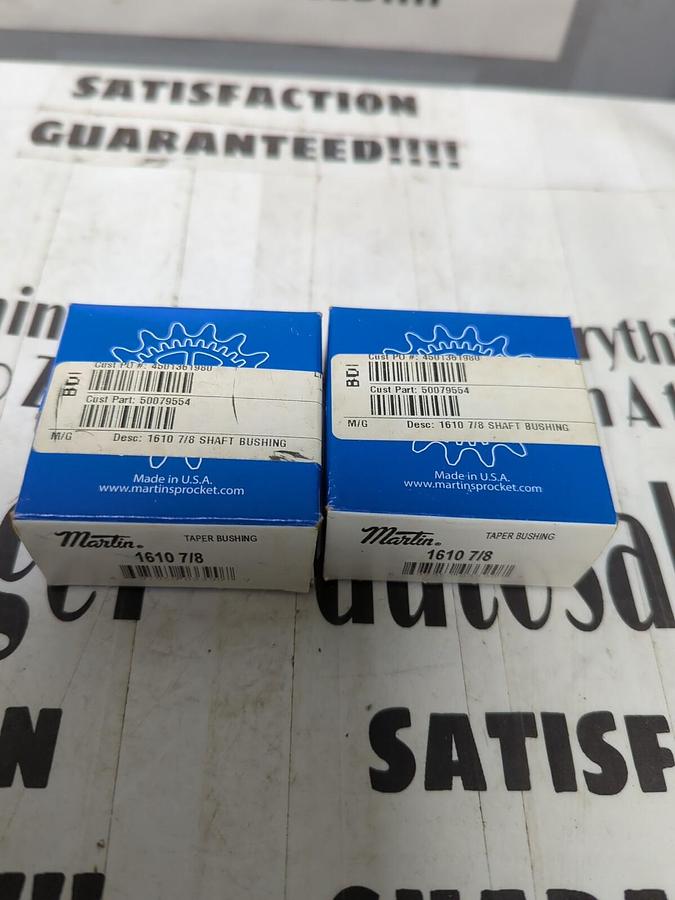 MARTIN,1610 7/8,TAPER BUSHINGS LOT OF 2 NOS