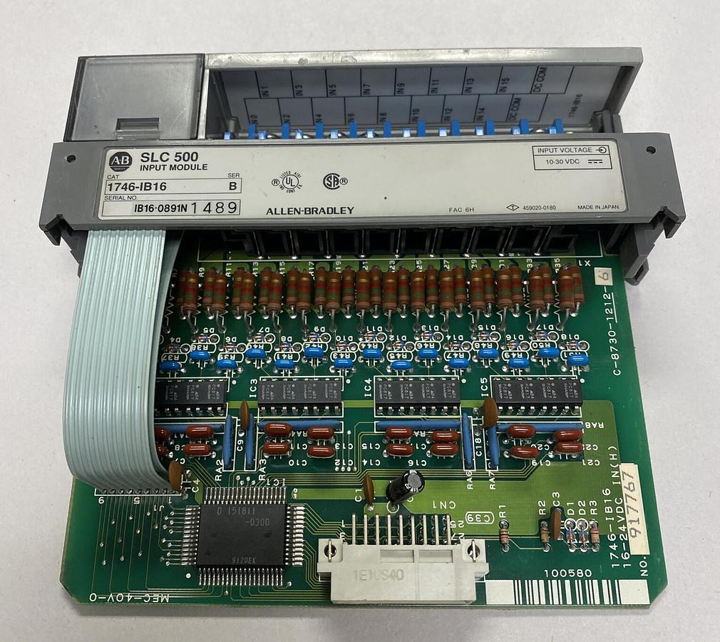 Used ALLEN BRADLEY,1746-IB16,SER B INPUT MODULE