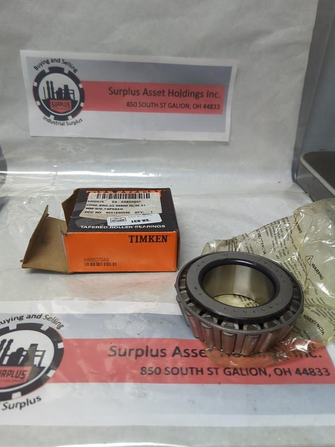TIMKEN,HM807049,ROLLER BEARING CONE NOS