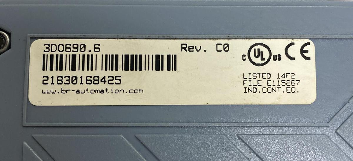 Used B&R AUTOMATION,3D0690.6,DIGITAL OUTPUT MODULE