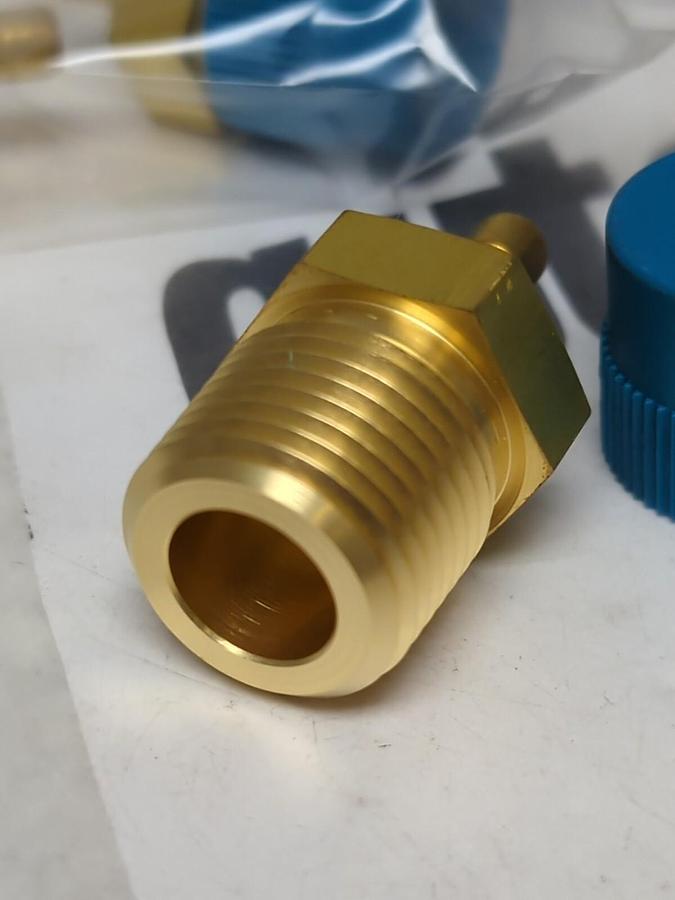 SWAGELOK,B-4-TA-1-8,1/4T X 1/2MNPT MALE ADAPTER LOT OF 3 NOS