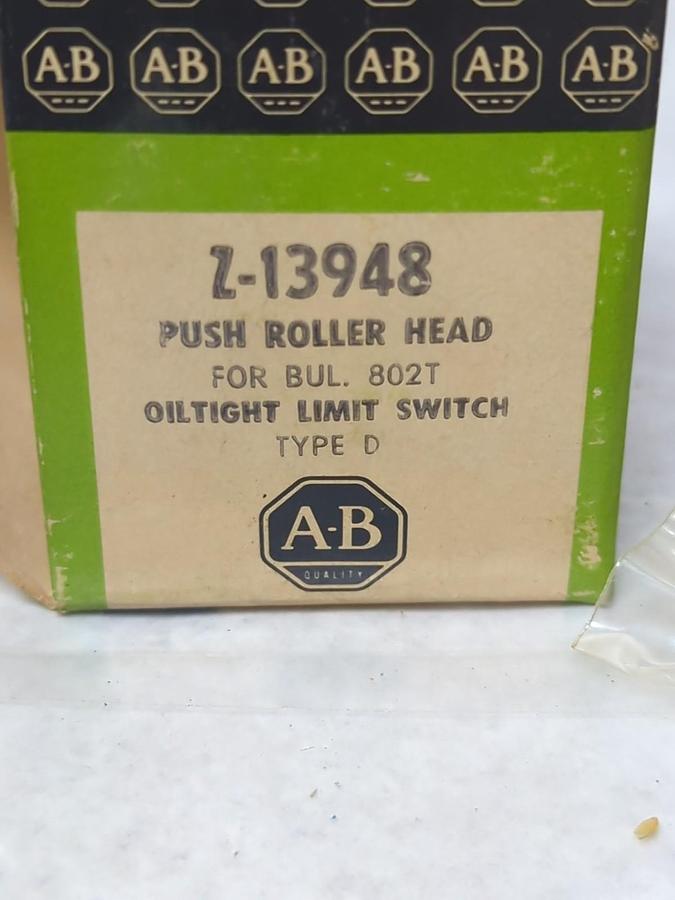 ALLEN BRADLEY,Z-13948,PUSH ROLLER HEAD TYPE D NOS