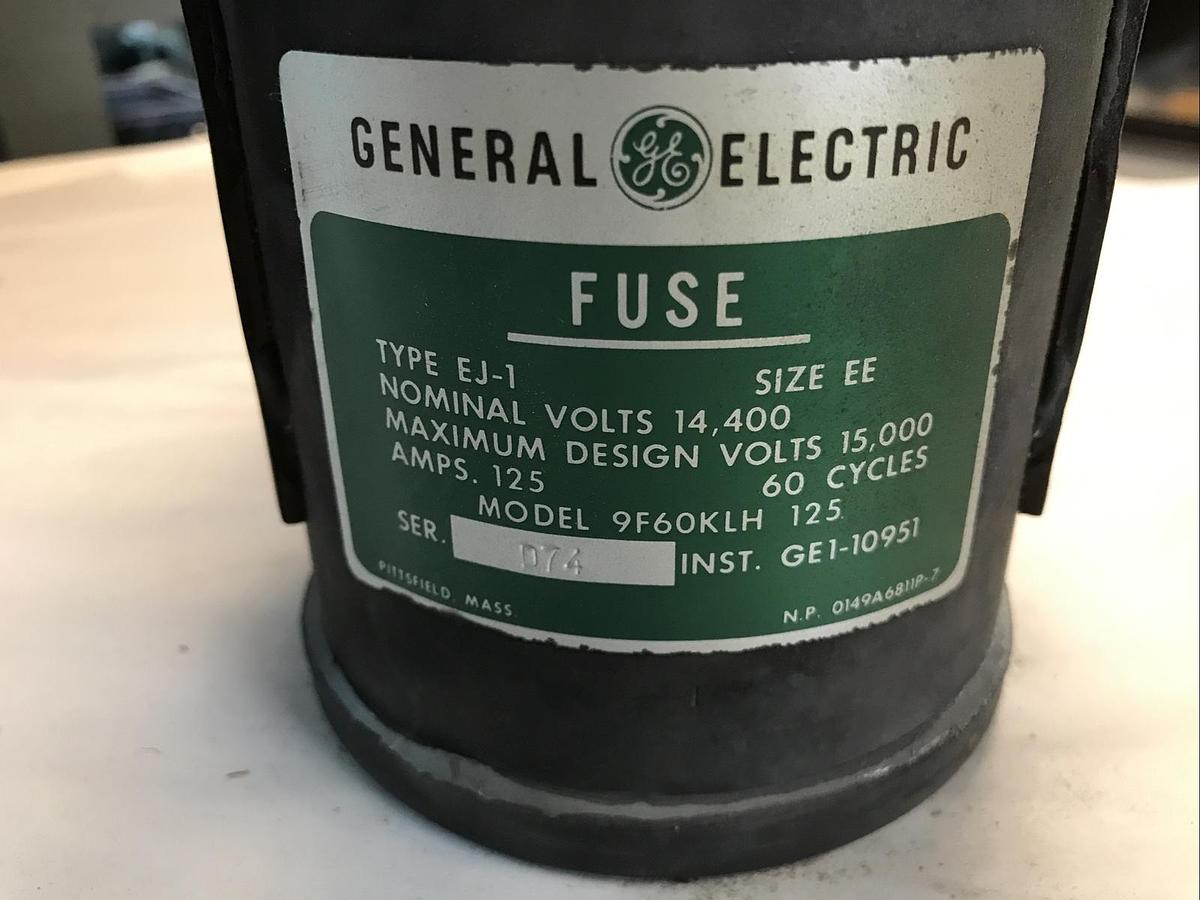 General Electric,0195X0851G1,Fuse Type EJ1 Size EE 125Amp 14400V 9F60KLH125