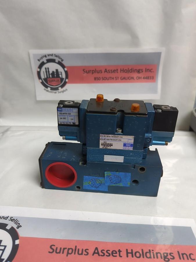 Used MAC VALVES,82A-BC-BPA-TM-DAAP-1DA/82A-BC-000-TM-DAAP-1DA,SOLENOID VALVE ASSY