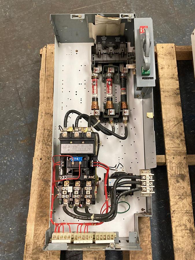 Used Allen-Bradley,2100 2112,Size 3 Fused MCC 32 Inch Starter Feeder Bucket