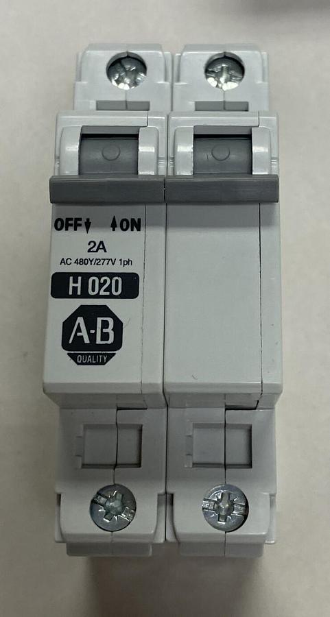 Used ALLEN BRADLEY,1492-CB2H020,SER C MANUAL MOTOR CONTROLLER 2A 2 POLE NEW
