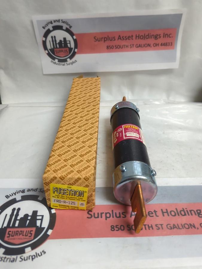 Used COOPER BUSSMANN,FRS-R-125,FUSETRON 125 AMP FUSE NOS