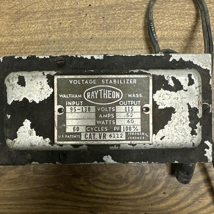 Used Raytheon,VR6112,Voltage Stabilizer