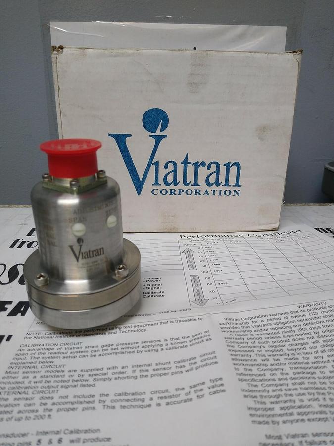 Used Viatran,2186AZG,Pressure Transducer NOS