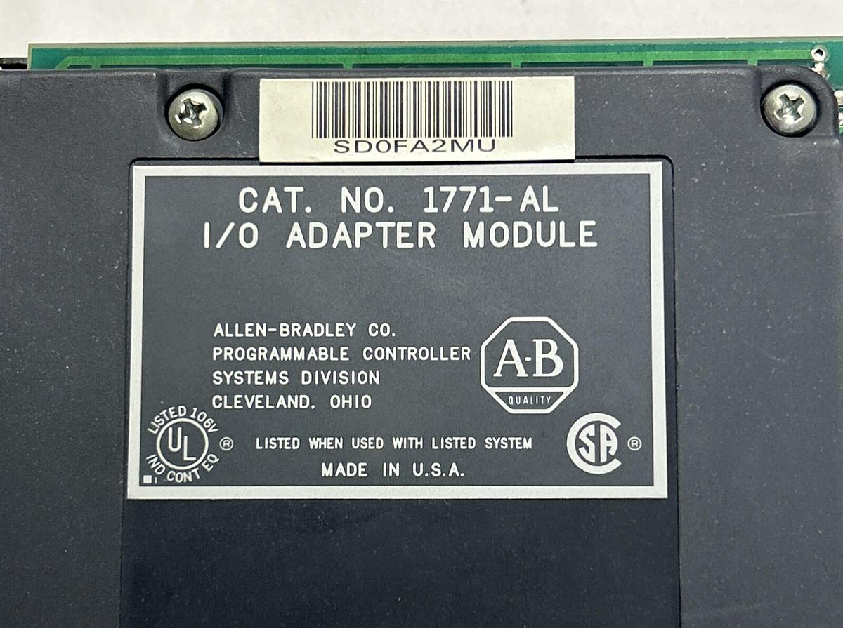 Used ALLEN BRADLEY,1771-AL,I/O ADAPTER MODULE