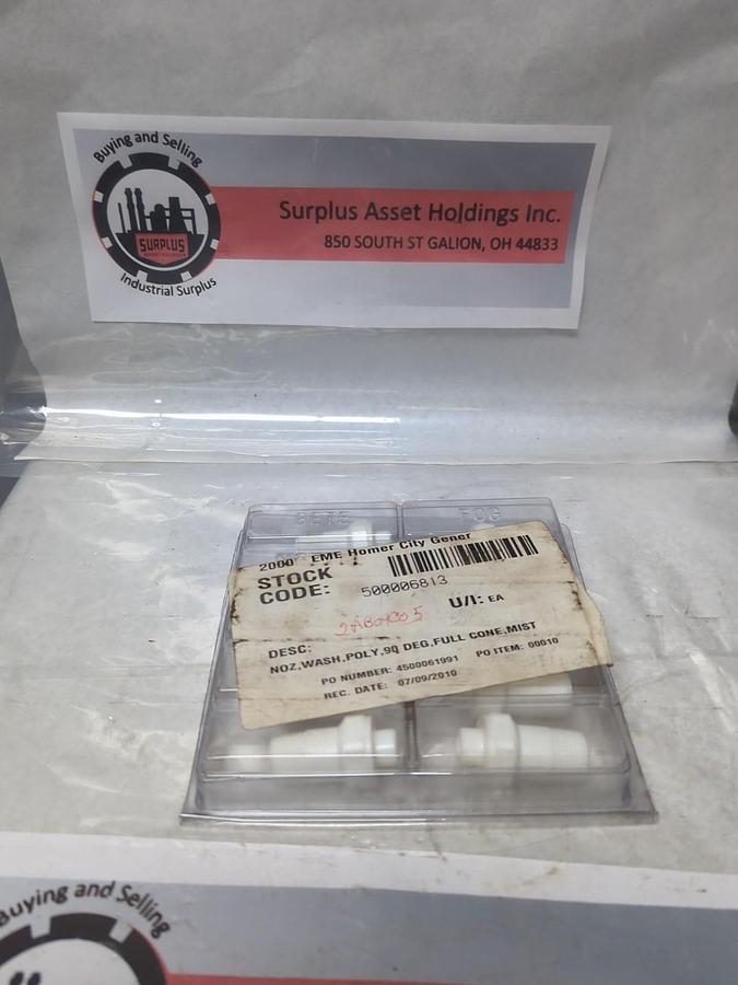 BETE FOG NOZZLE INC.,2AB04C05,NOZ-WASH-POLY-90 DEG-FULL-MIST NOZZLES PACK OF 10
