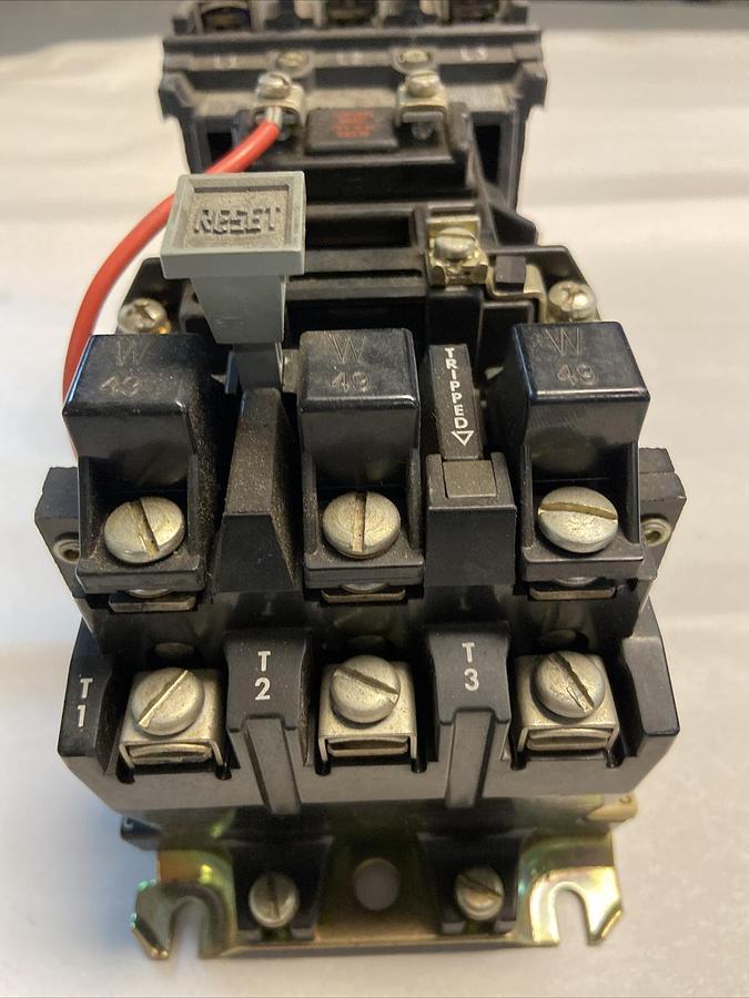 Used Allen Bradley,509-BOD,Size 1 Starter 10Hp 27A 600V Coil 120V