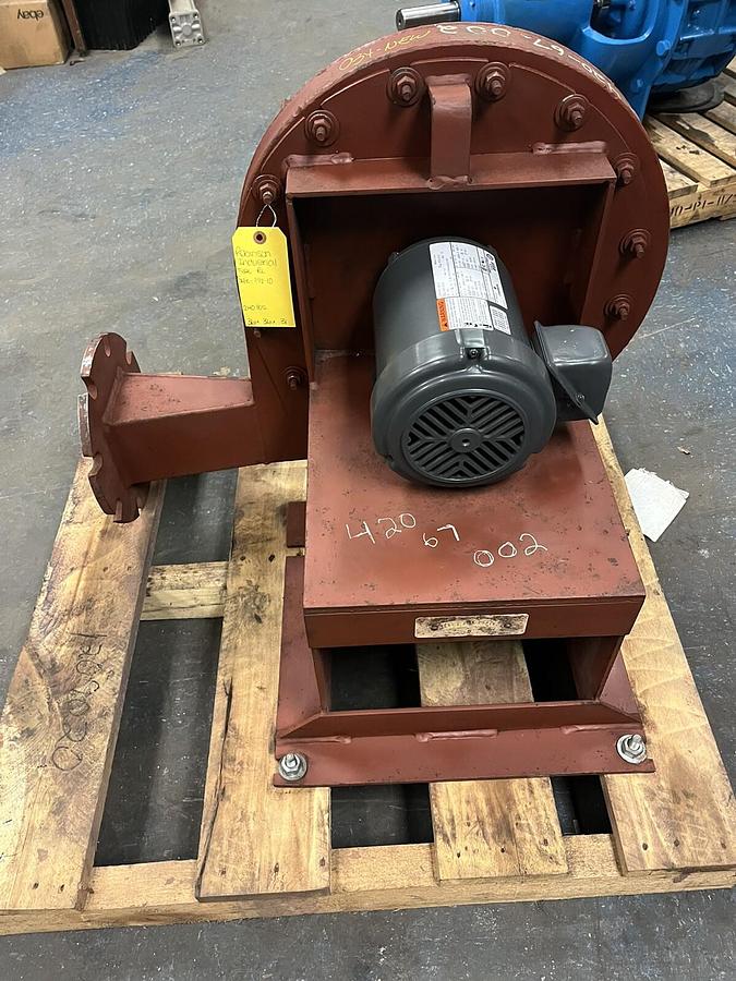 Used ROBINSON,RL,INDUSTRIAL FAN BLOWER SIZE 1.5X10 1-1/2HP 3PH 3480RPM