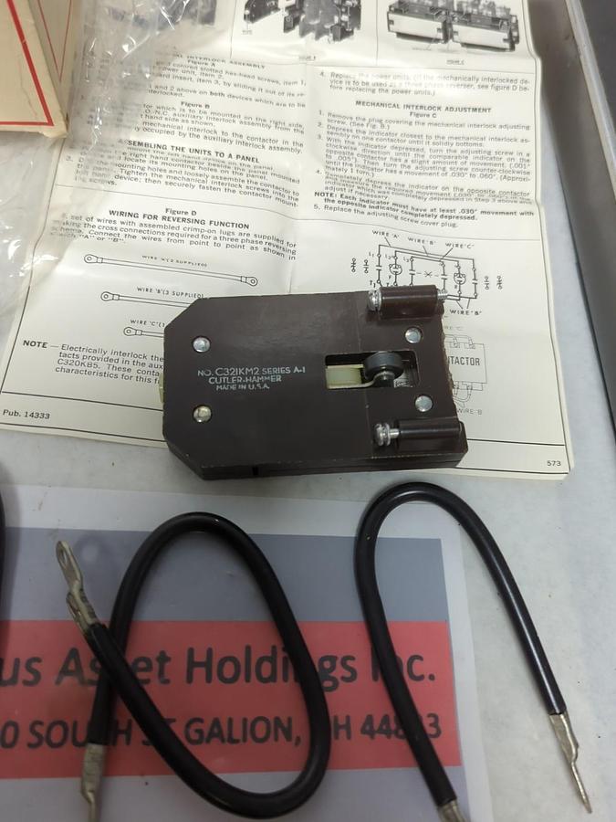 CUTLER-HAMMER,C321KM2,MECHANICAL INTERLOCK KIT SIZE 2 NOS