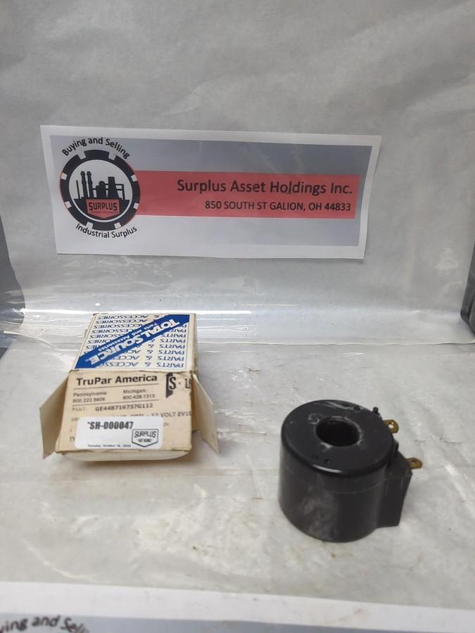 TRUPAR,GE44B76737G112,COIL 12 VOLT EV100 NOS
