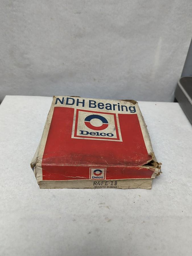 NDH DELCO,R4FE 1-5/8,FLANGE MOUNT BEARING 1-5/8 INCH BORE NOS