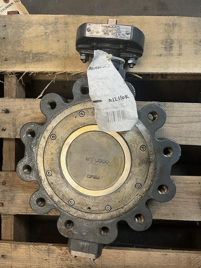 NIBCO,LC7822-3,SIZE 6 BUTTERFLY VALVE CLASS 300