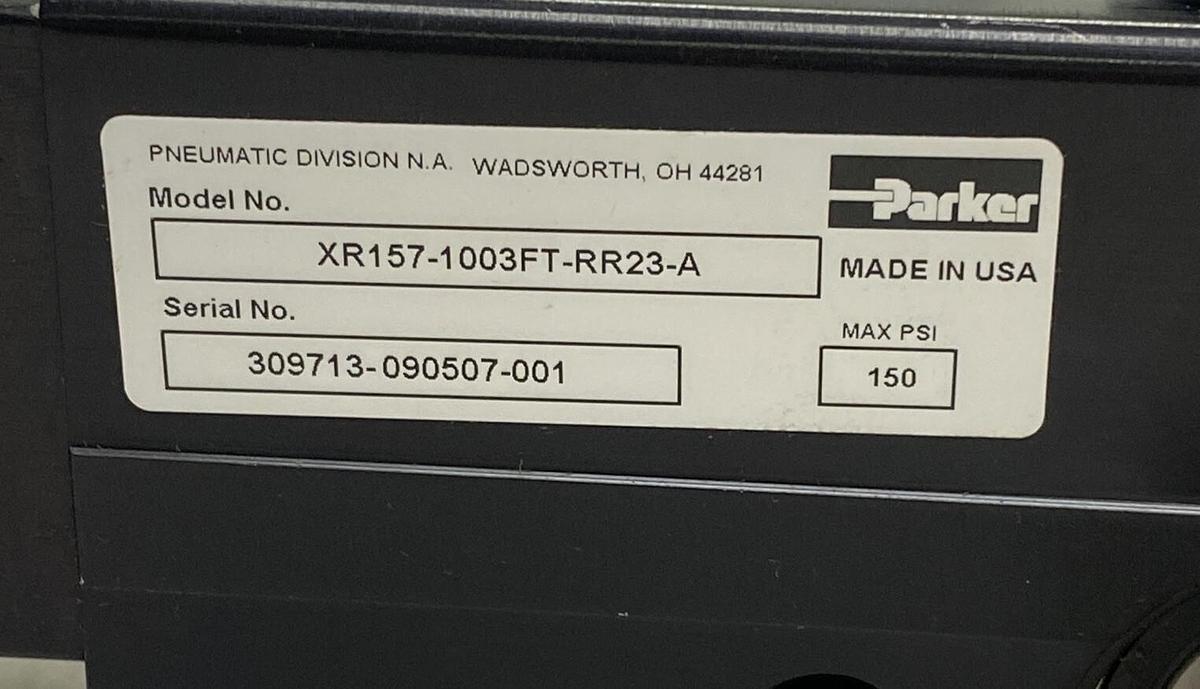 PARKER,XR157-1003FT-RR23-A,ROTARY ACTUATOR 150 PSI NOS