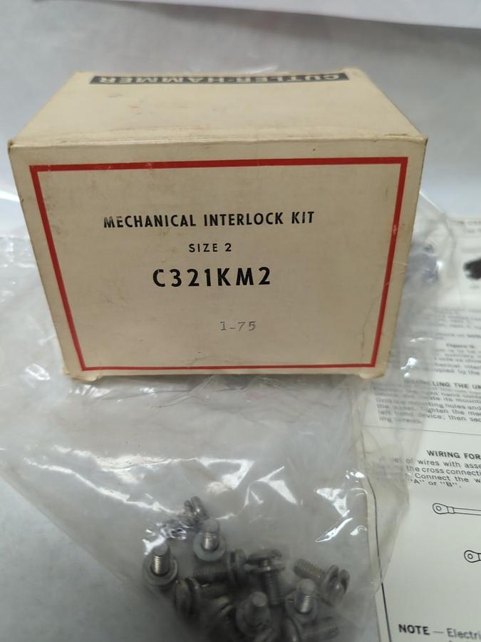 CUTLER-HAMMER,C321KM2,MECHANICAL INTERLOCK KIT SIZE 2 NOS