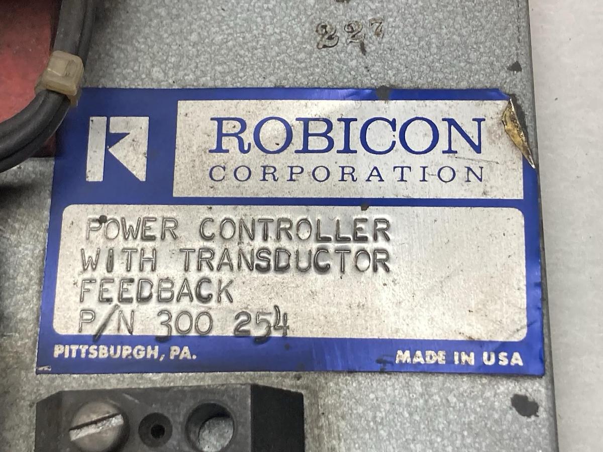 Used Robicon,300-254,Power Controller w/ Transducer Feedback
