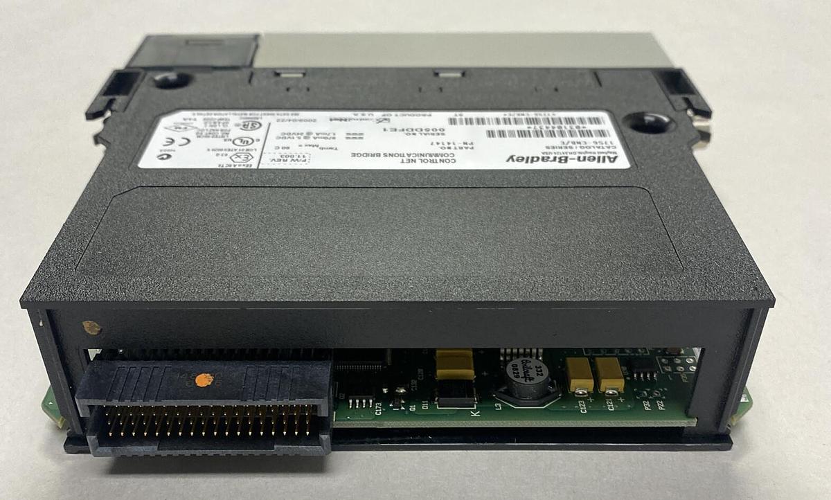 Used ALLEN BRADLEY,1756-CNB,SER E CONTROLNET COMMUNICATIONS BRIDGE MODULE