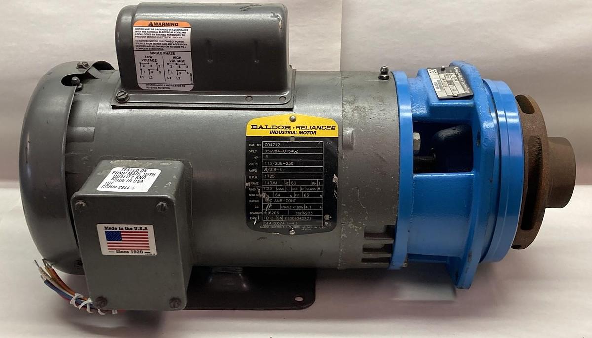 Used Goulds Water,3A12C4C1,0.5Hp Centrifugal Pump 3656 1-1/2x2-6 115-208/230VAC
