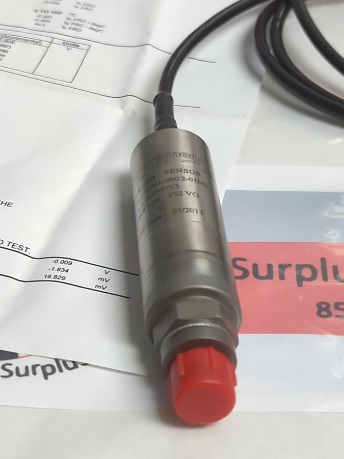 Used MEASUREMENT SPECIALTIES,P941-0002-01M0,PRESSURE SENSOR PRE-OWNED