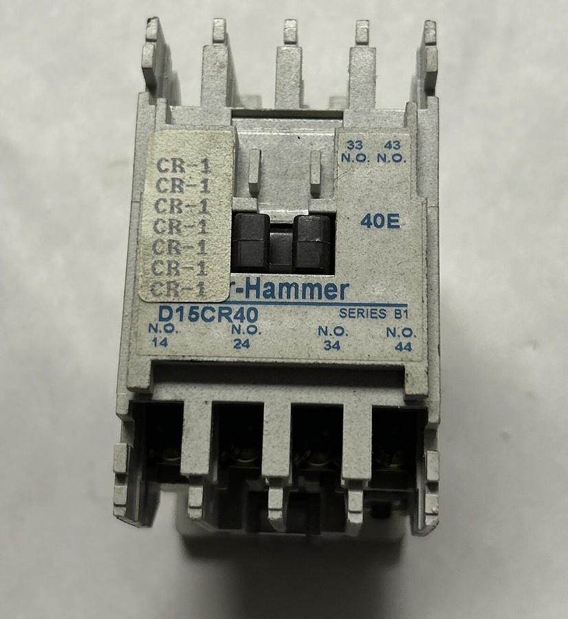 Used CUTLER-HAMMER,D15CR40,CONTACTOR