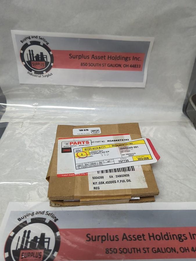 FISHER,RGASKETX182,GASKET SET OVER 450F 2E ER&EZ 4X2 EW NOS