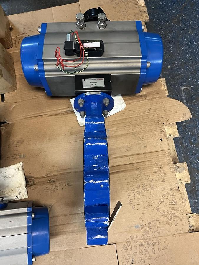 ABZ,SR-210,PNEUMATIC ACTUATOR BUTTERFLY VALVE 10" K10  200PSI