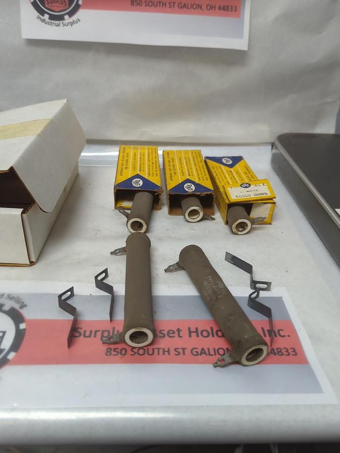 I.R.C.,4-1/2 E,RESISTOR 5000 50 WATT LOT OF 5 NOS