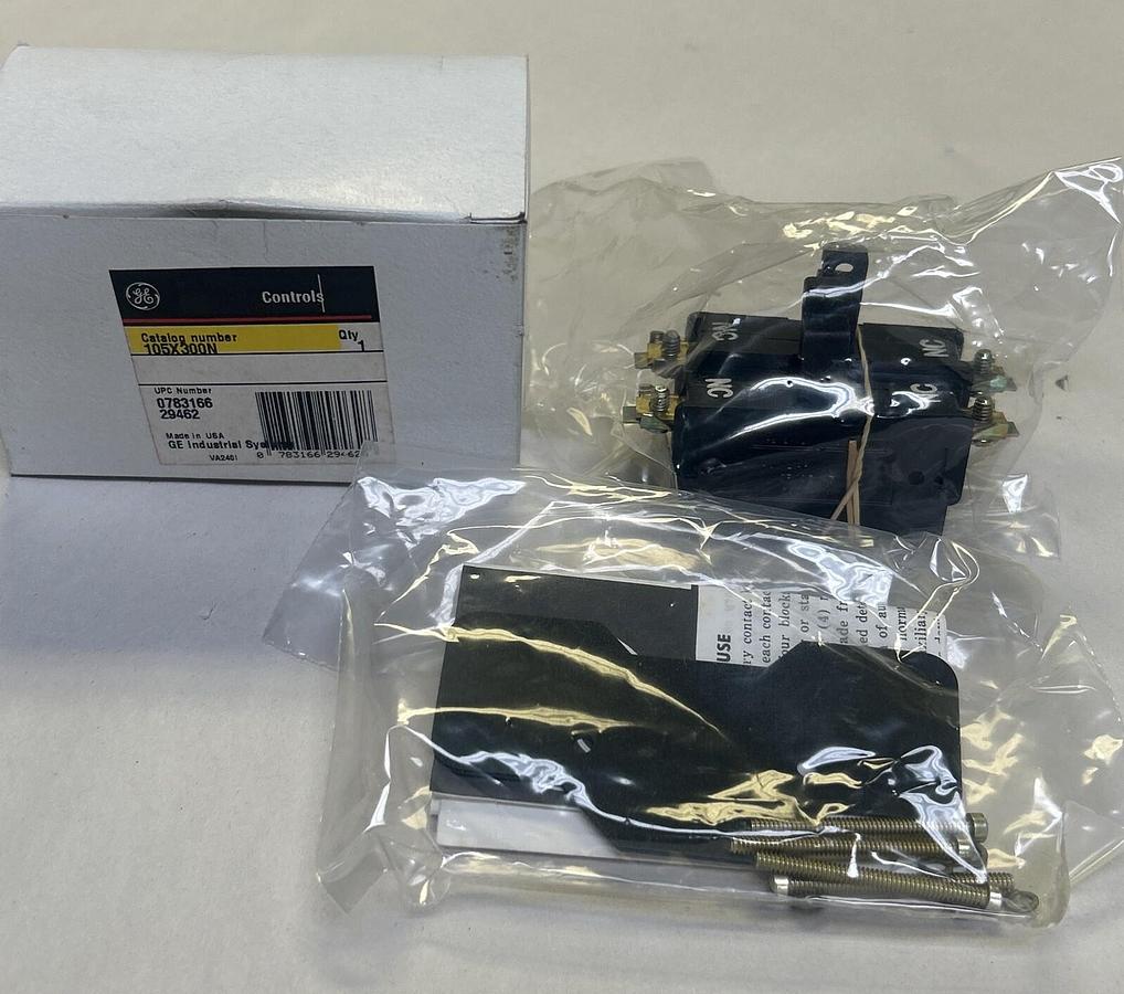 Used GENERAL ELECTRIC,105X300N,AUXILIARY CONTACT KIT NEW