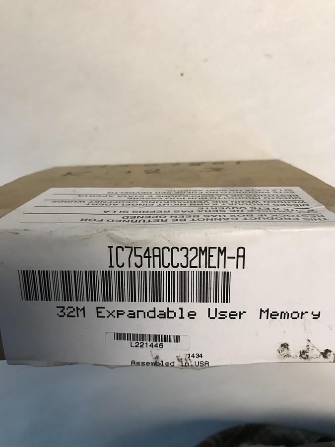 Used GE,IC754ACC32MEM-A,32M Expandable User Memory